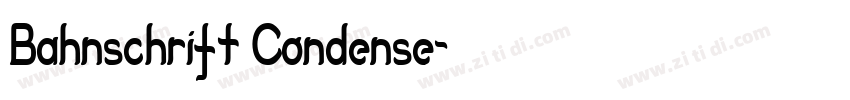Bahnschrift Condense字体转换